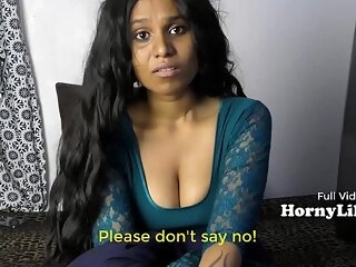 Bored Indian Housewife begs for trilogy all over Hindi with Eng subtitles
